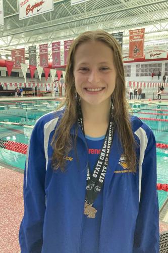 Prep girls swim and dive: Miller reaches the state podium twice for ...