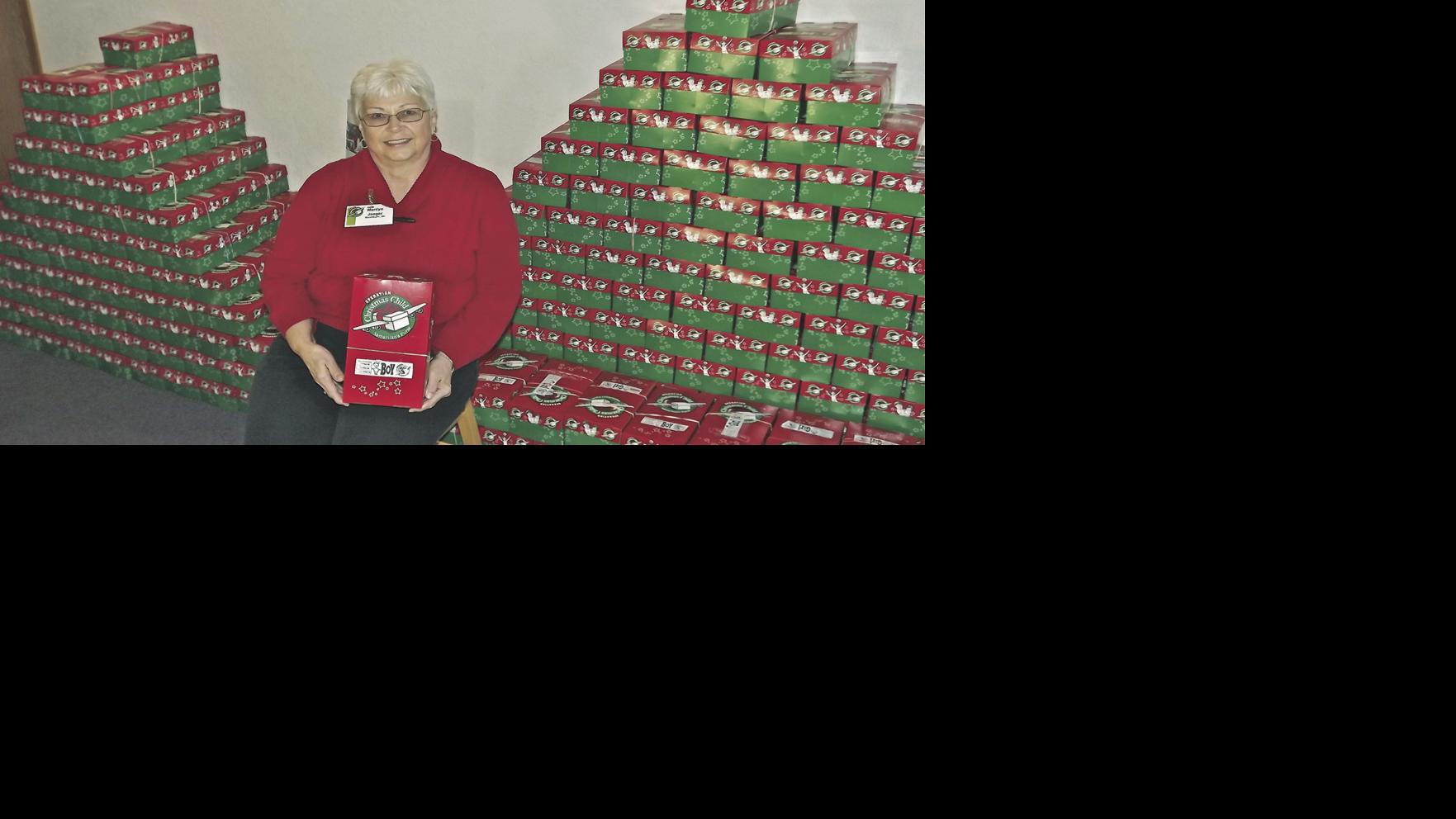 Drop off sites listed for Operation Christmas Child Shoe