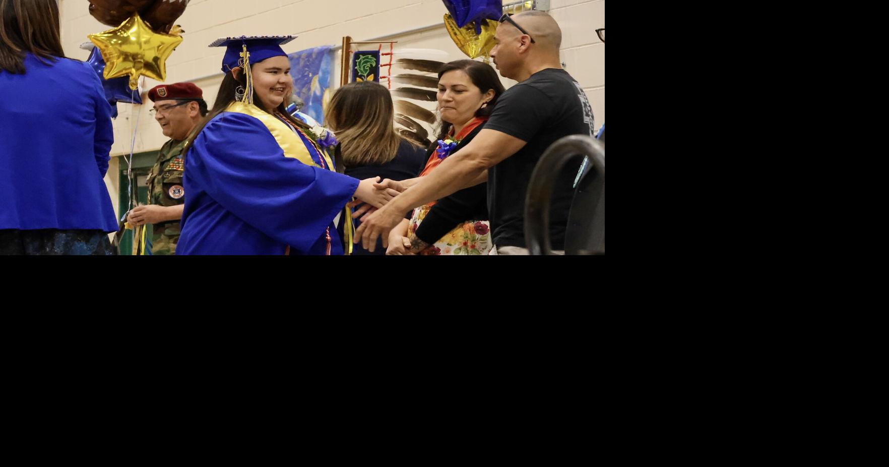 LCO Ojibwe School graduates its largest class