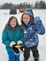 Re-established middle school conservation club holds ice fishing tournament
