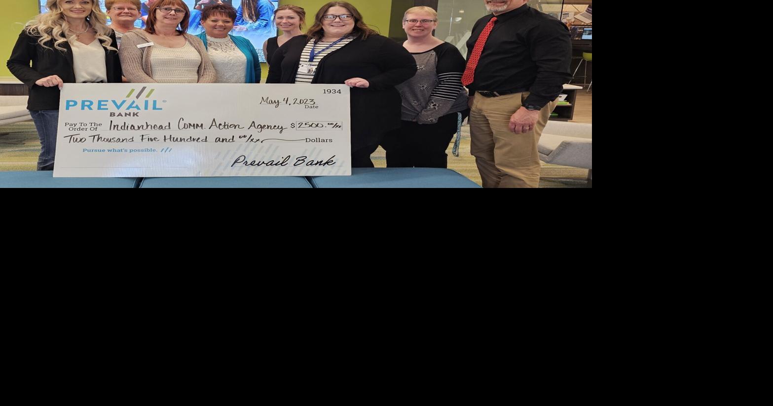 Prevail Bank donates 2,500 to Indianhead Community Action Agency