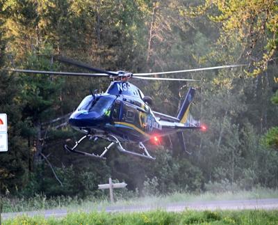 Patient airlifted from crash