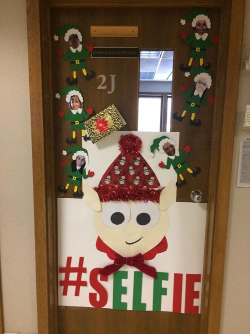 Entry In The Christmas Door Decor Contest At The Washburn County