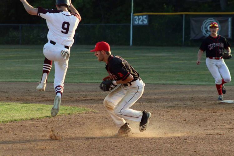 Baseball Knights score late to edge Sports