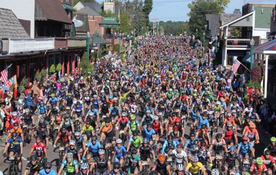 Thousands of mountain bikers!
