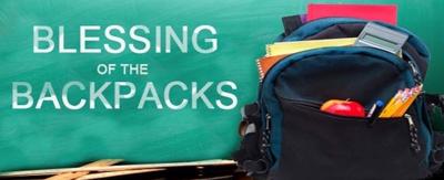 Blessing of the Backpacks at Cameron