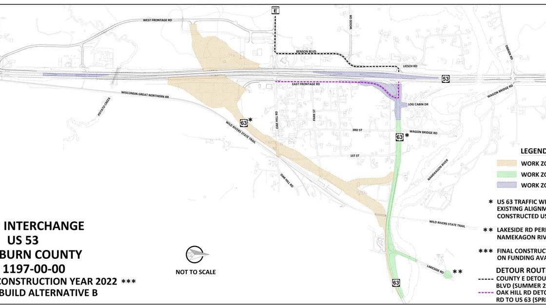 Trego Hwy 53 Construction In 2022 Apg Wi Com Milwaukee Road Construction Map 2022