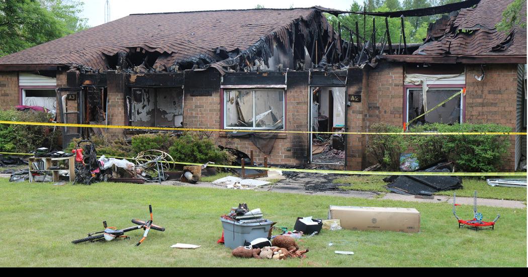 Fire displaces three families in Minong Free