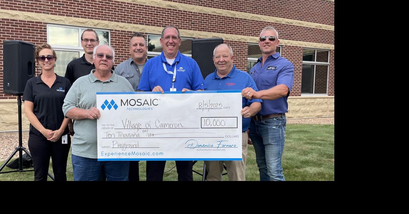 Mosaic Technologies boosts playground equipment fundraiser with $10K donation