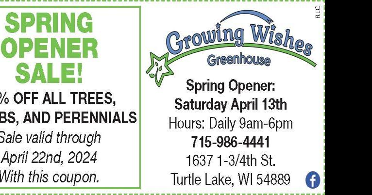 Growing Wishes Greenhouse | Coupons | apg-wi.com