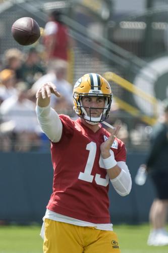 Green Bay Packers quarterback Danny Etling (19) before an NFL