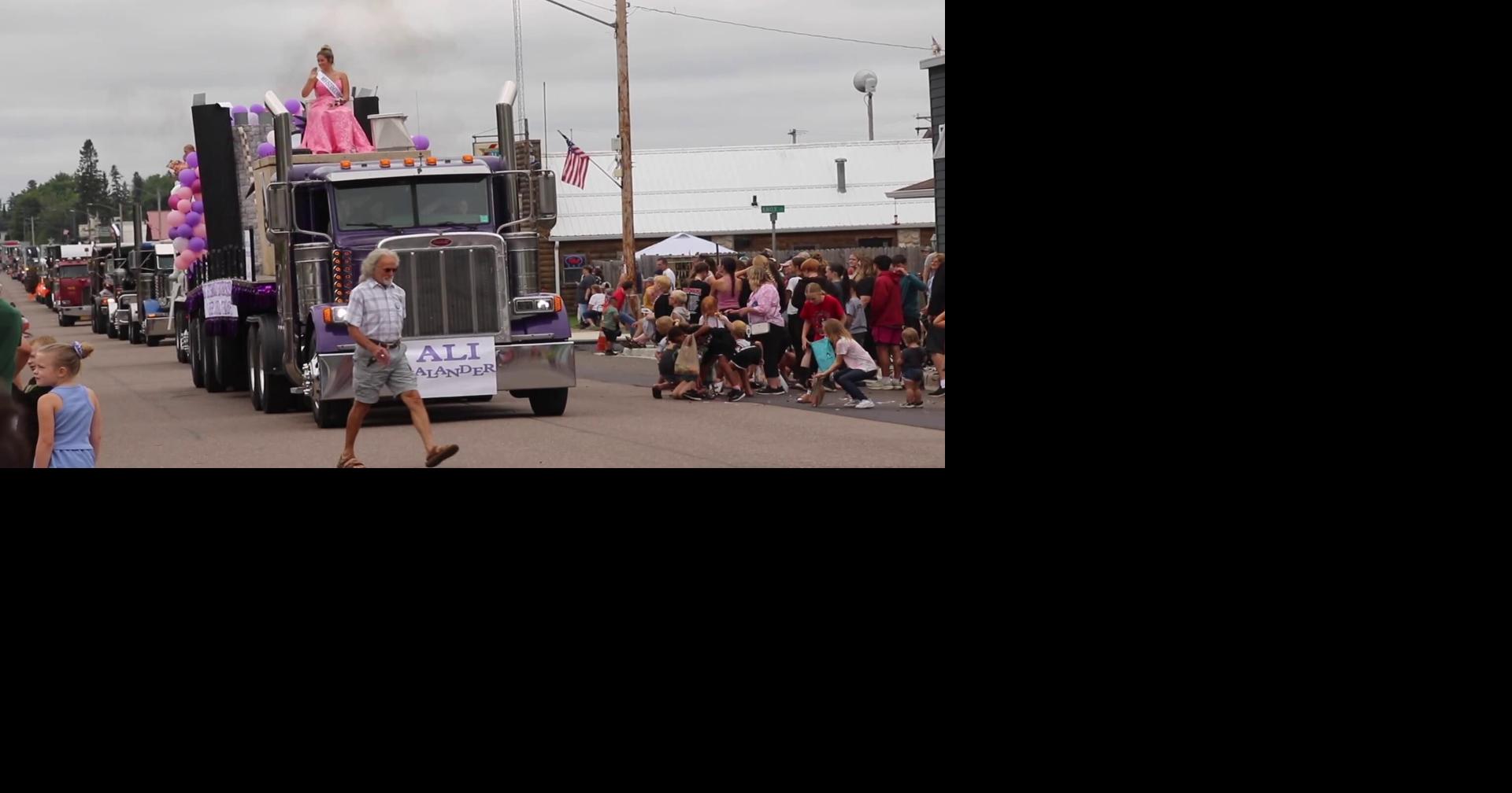 Semi Trucks on Parade in Prentice
