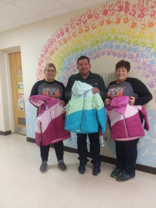 Knights of Columbus deliver jackets to kids