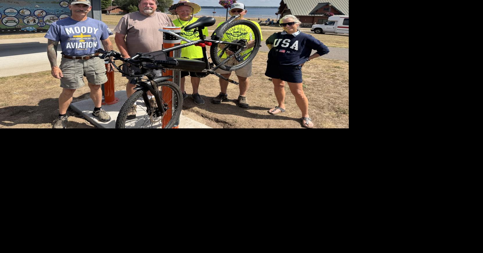 Aero Club installs a bicycle maintenance stand