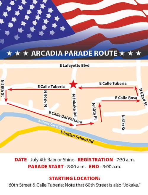 4th of July Parade Route