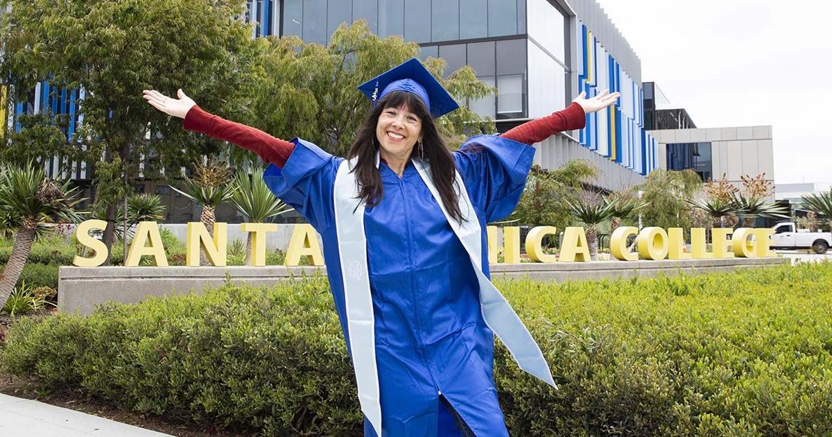 A Surprise Graduation Santa Monica College student walks 30 years