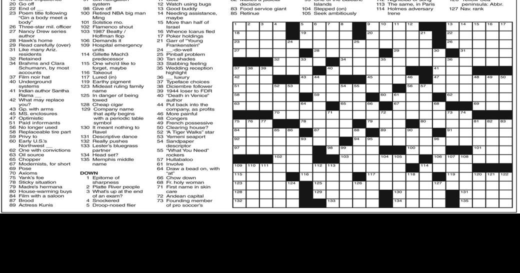 Crossword Puzzle Crossword puzzle argonautnews com