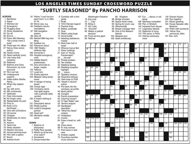 Downloadable Crossword Puzzle for May 11 2017 Featured this week