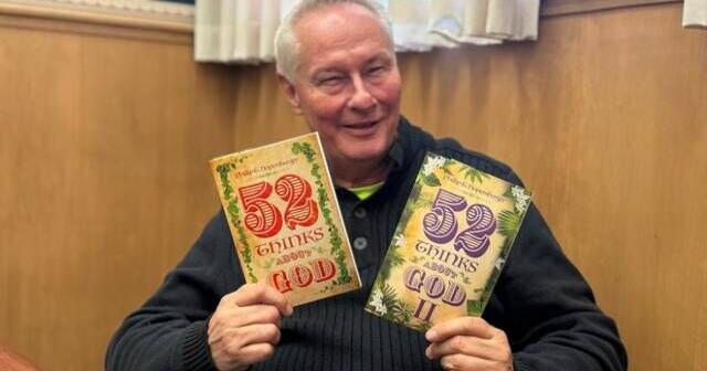Michigan author gives away devotionals, sometimes to the hands of rock legends