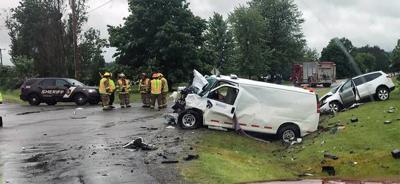 crash woman dies fatal vehicle argus press sheriff shown courtesy thursday scene office