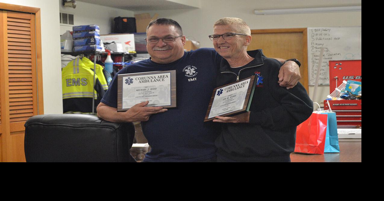 Longtime Corunna EMT/paramedic partners retire Local News