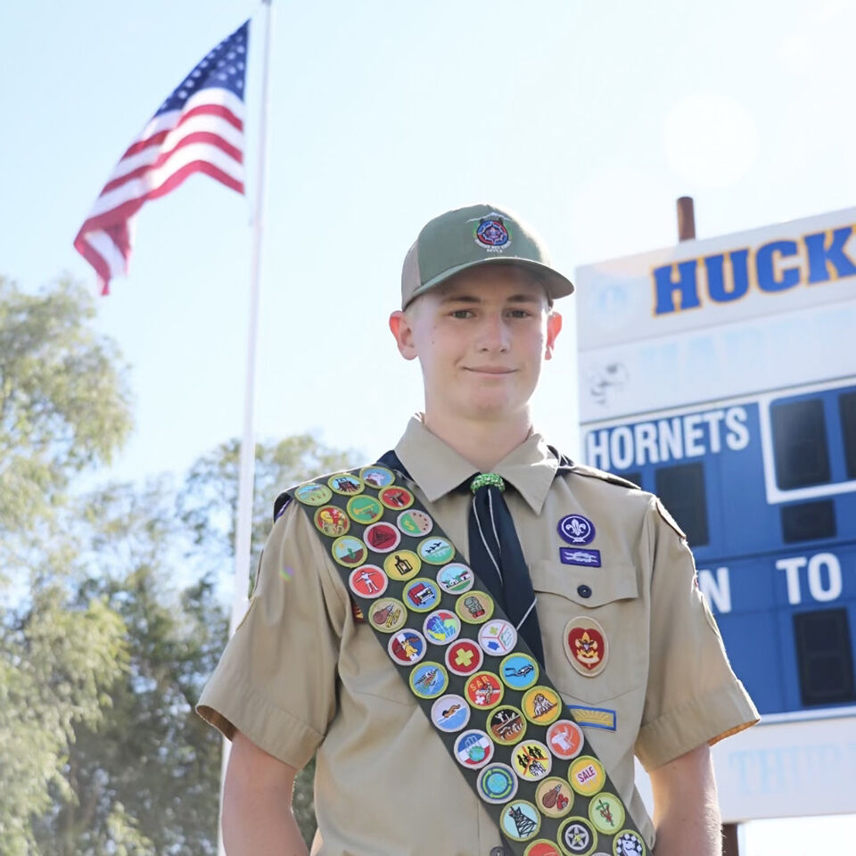 Harper s Hoss Johnson aims to be Eagle Scout with flagpole project