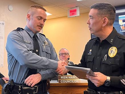 Ontario Police Chief Michael Iwai recognizes 2 recent past employees | Local News Stories - Vimarsana News