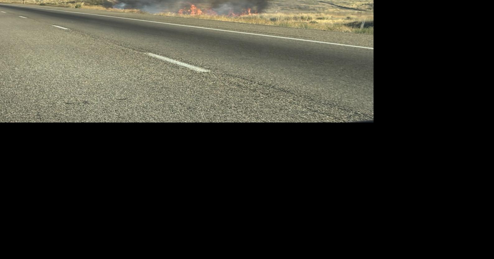 Brush fire scorches 4 acres along Interstate 84