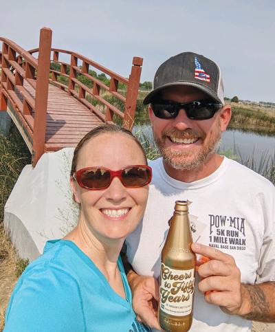 Prairie City couple finds golden-color bottle stashed at local park