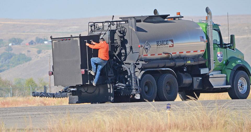 Routine pavement maintenance shutters Ontario Municipal Airport through ...