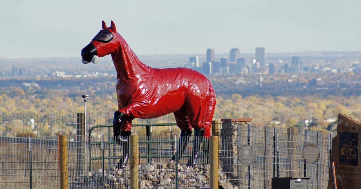 In the shadow of Rocky Flats, the Cold War Horse stands tall