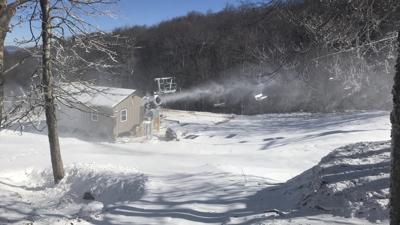Beech Mountain Resort snow blowing