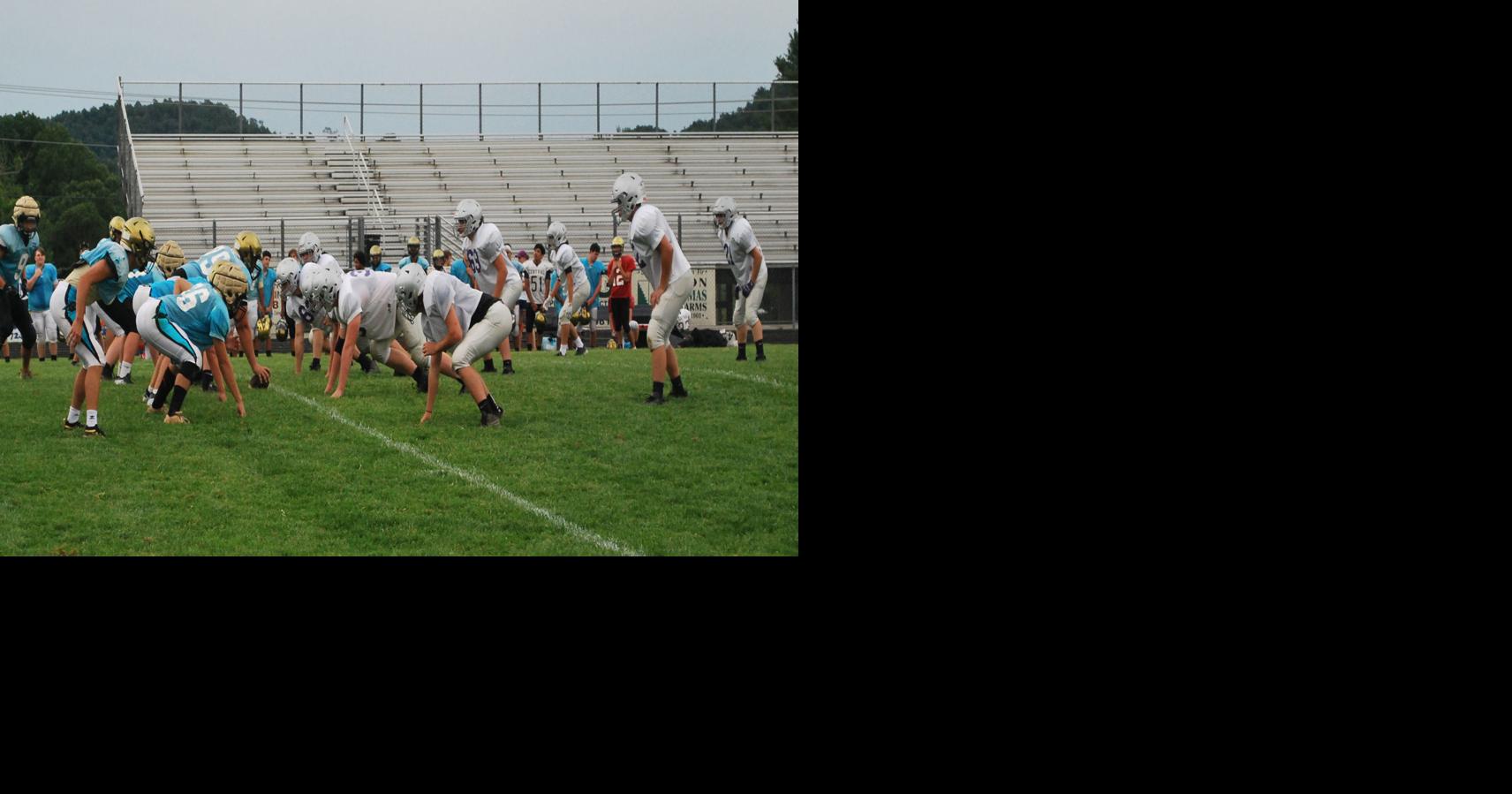 Ashe County High School football scrimmage v. Surry Central High School