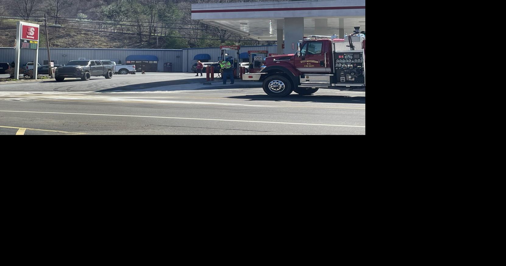 Fuel spill at Speedway gas station leaks across roadway on Tuesday ...
