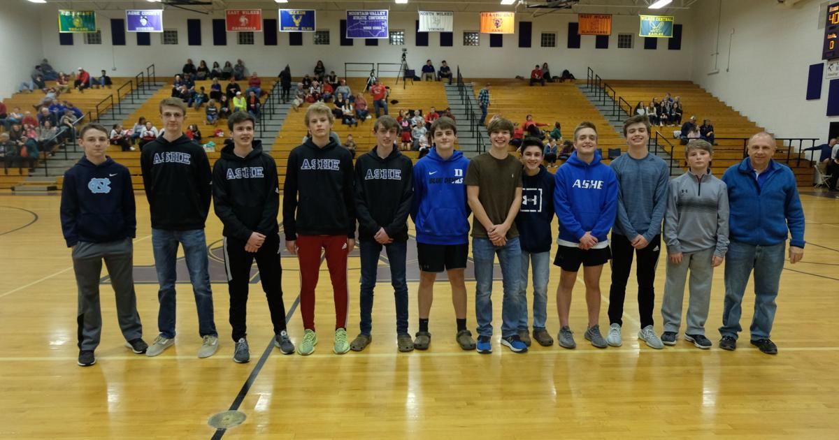 Ashe County Middle School students recognized on ACHS Senior Night