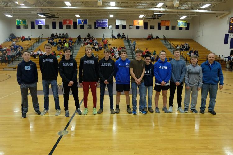 Ashe County Middle School students recognized on ACHS Senior Night