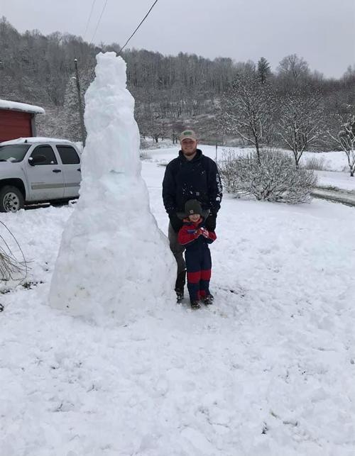 Ashe County snow 1/8 4