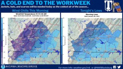 Ashe area receives 1-3 inches of snow, bitter temperatures ...