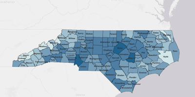 Number of positive COVID-19 cases in NC tops 7,700, 486 currently