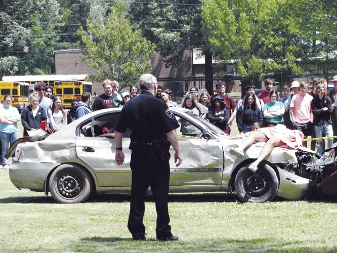 FAKE TRAGEDY, REAL LESSONS: Annual skit aims to show students dangers of distracted driving