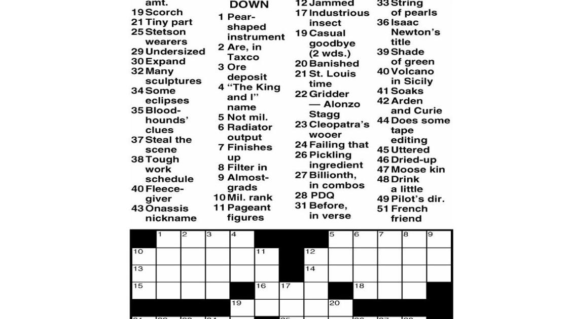 printable crossword for june 19 2020 crosswords athensmessengercom