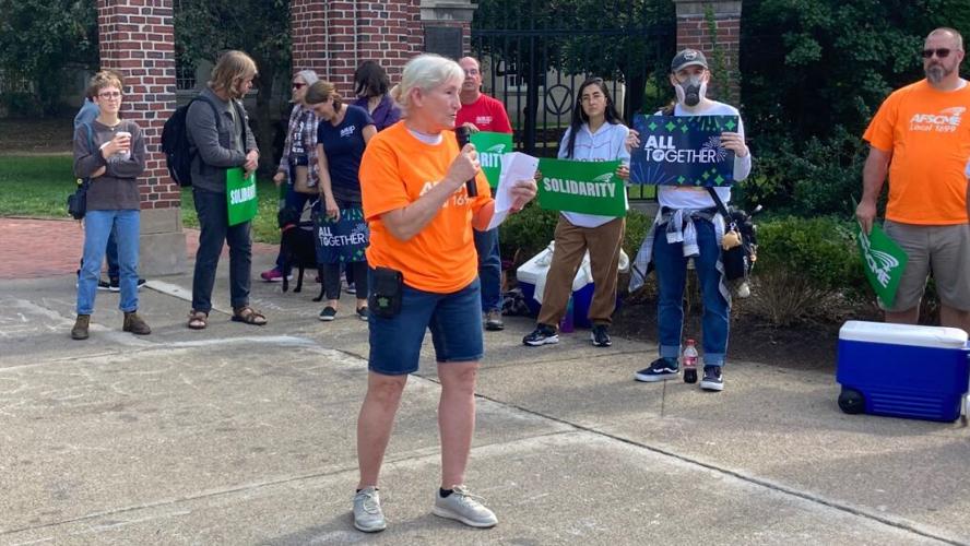 AFSCME Local 1699 protest | | athensmessenger.com