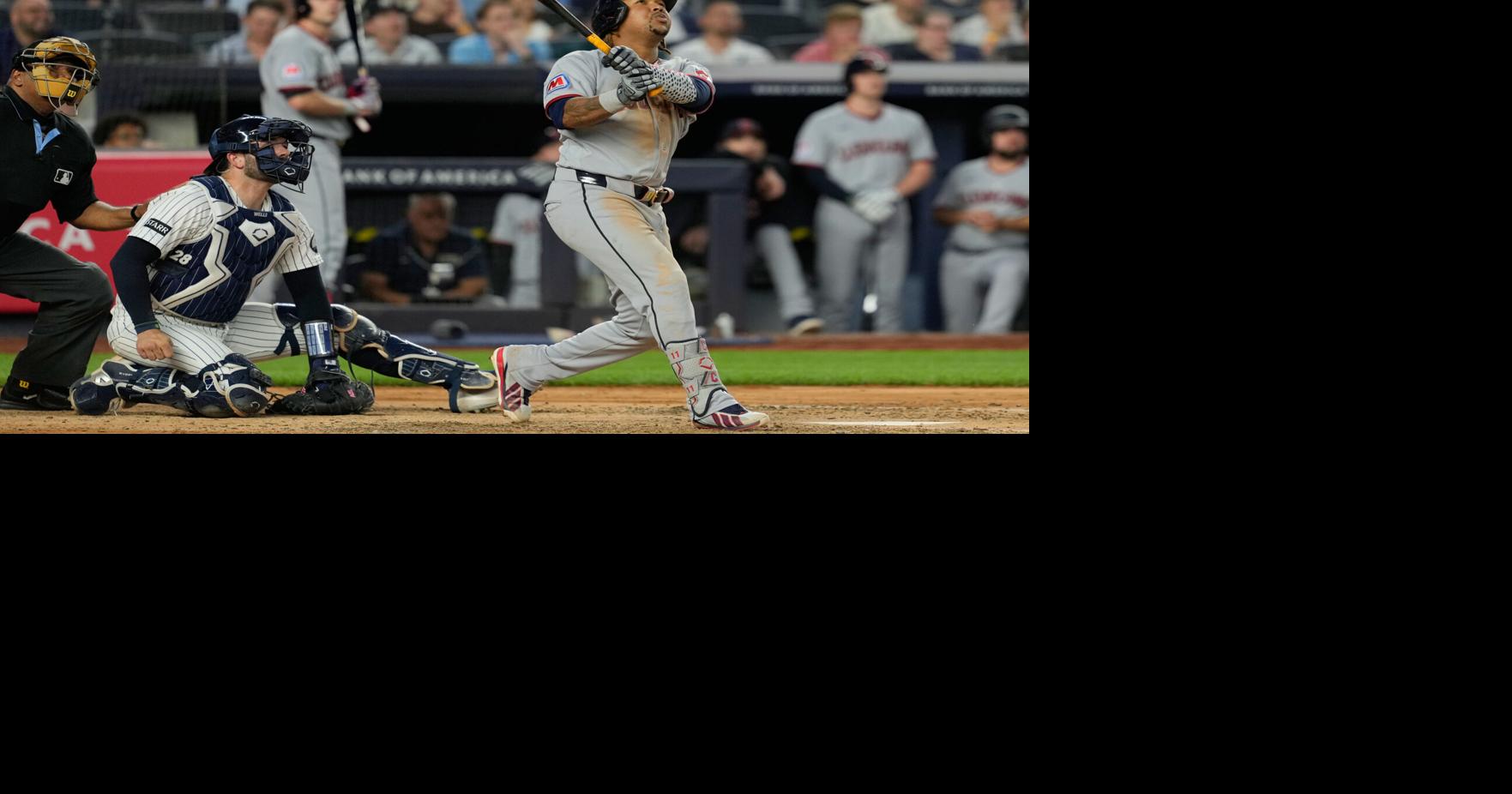 Ramírez leads the way again as Guardians hit 3 homers off Cole in 5-4 victory over Yankees
