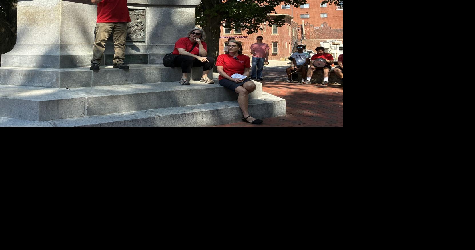 ‘A fair contract printed in black and white, not whispered in rumor’: Faculty union protests on College Green