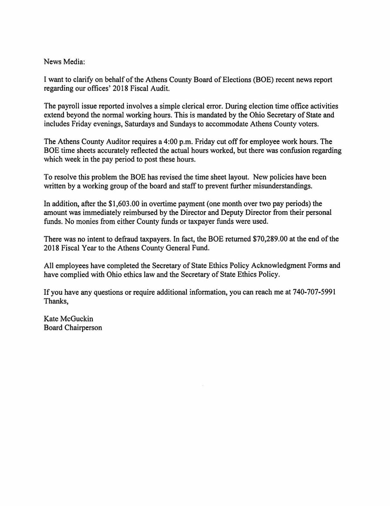 Board of Elections news release Uploaded Photos