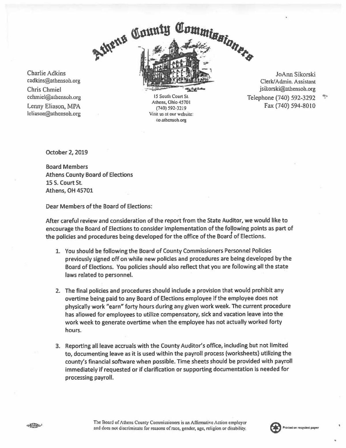 Letter to Elections Board Uploaded Photos