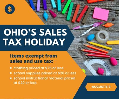 Ohio Sales Tax Holiday set for Aug. 4-6 | Connect | athensmessenger.com