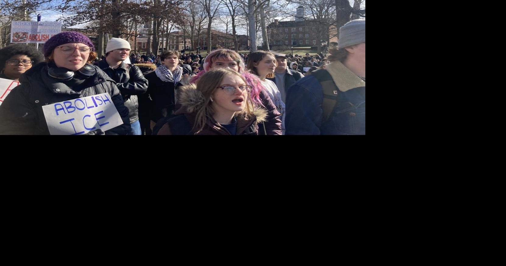 Ohio University students hold anti-ICE protest on College Green | News ...