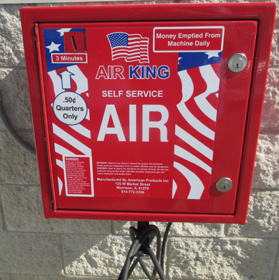 Good Deal On This Air Pump For Ones Tires 3 Minutes For 50 Cents Good Deal On This Air Pump For Ones Tires 3 Minutes For 50 Cents