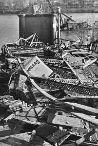 Wreckage from Silver Bridge collapse